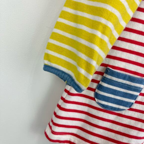 Mini Boden Cozy Striped Pocket Dress 6-12 Months - Picture 2 of 8